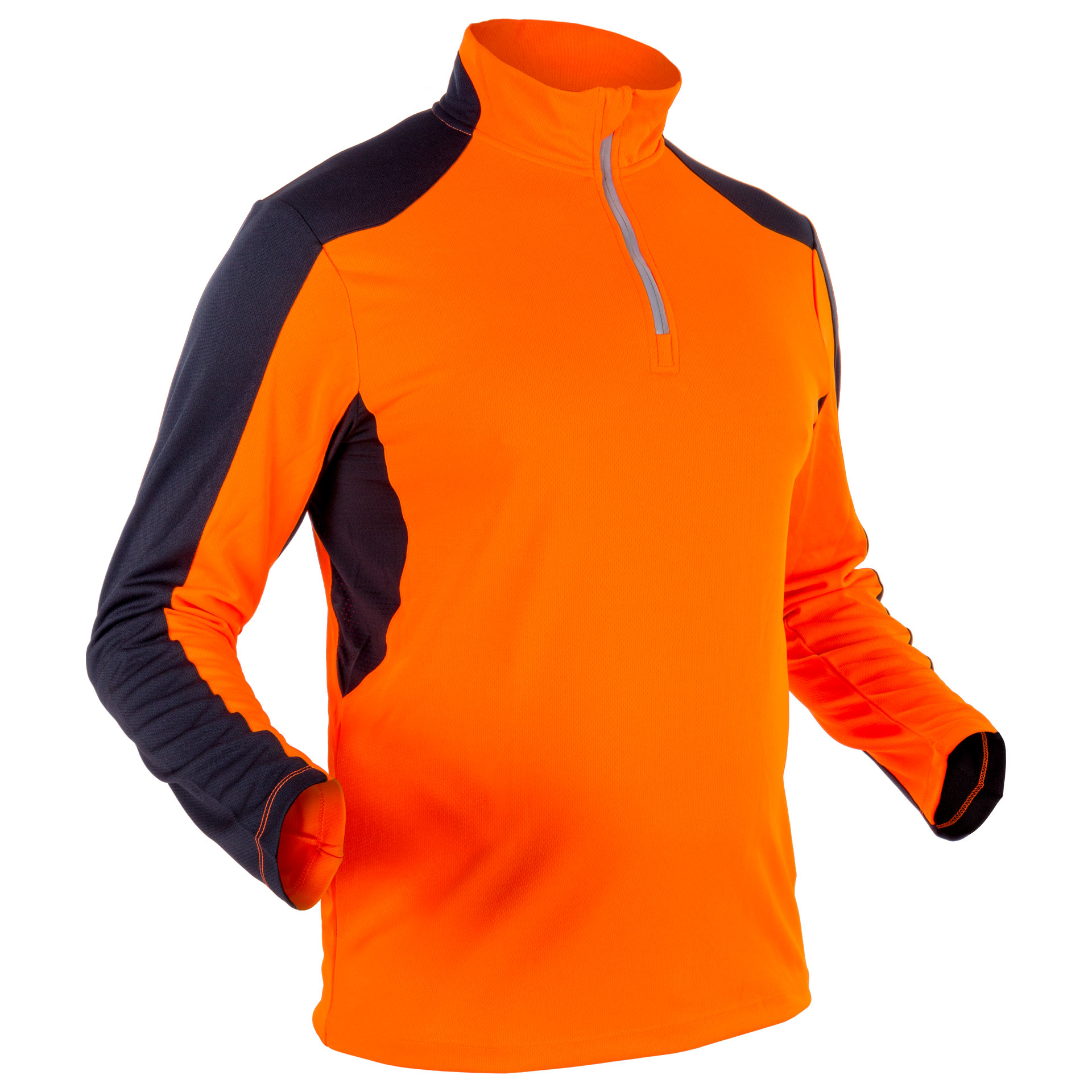 GRÜNHOLZ® Pro³® 2C Funktionsshirt langarm orange-anthrazit